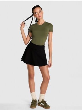 PINK VICTORIAS SECRET ALL-DAY COTTON FOLDOVER SKORT